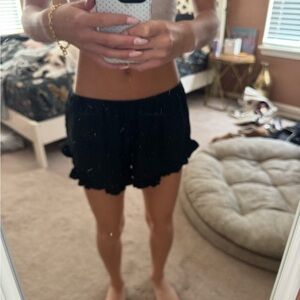 Brandy Melville Black Textured Shorts